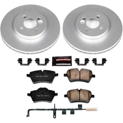 2007-2010 Mini Cooper Front Brake Rotor and Carbon-Fiber Ceramic Pad Assembly - Heavy Duty Performance Upgrade