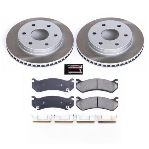 2006 GMC Yukon XL 1500 Front Semi-Coated Rotor Brake Kit with Ceramic Pads - Premium Replacement
