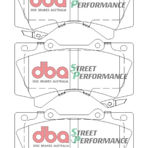 DBA Street Performance Brake Pads for Toyota Tundra and Land Cruiser 2011-13 - Premium Replacement - Image 2