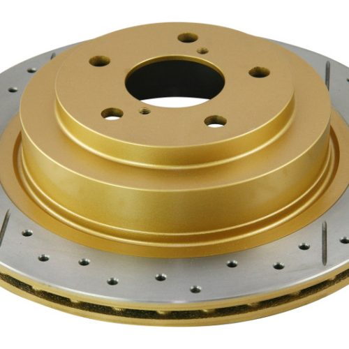 DBA Street Series Rear Drilled and Slotted Brake Rotor for Subaru Legacy and WRX 2005-2009 - Premium Replacement - Image 6