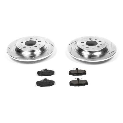 1998-2000 Volvo V70, S70 Rear Z23 Evolution Sport Brake Upgrade Kit - Premium Heavy-Duty Rotors and Carbon-Fiber Ceramic Pads