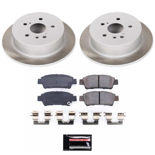 2007-2009 Toyota Sienna Rear Semi-Coated Rotor Brake Assembly - Premium Replacement