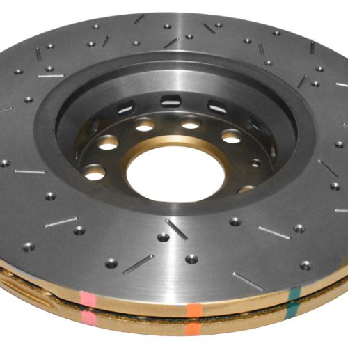 DBA 4000 Series XS Gold Cross-Drilled and Slotted Rotor for Audi A4, A6, A8 1998-1999 - Premium Replacement - Image 2