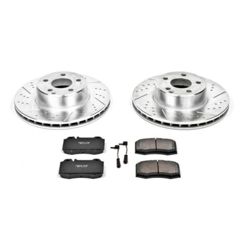 2002-2006 Mercedes-Benz S-Class Front Z23 Evolution Sport Brake Rotor and Pad Upgrade Kit - Heavy-Duty Performance Replacement