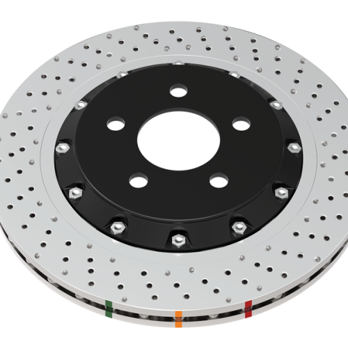 DBA 5000 Series Rear Cross Drilled Rotor for Chevrolet Corvette C8 Z51 2020-24 - Premium Replacement