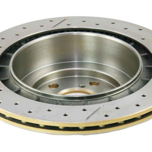 DBA Street Series Rear Drilled and Slotted Brake Rotor for Subaru Legacy and WRX 2005-2009 - Premium Replacement - Image 7
