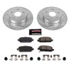 2016-2019 Honda HR-V Rear Z23 Evolution Sport Brake Assembly with Drilled and Slotted Rotors - Premium Replacement