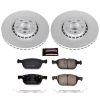 2010-2014 Volvo XC90 Front Z23 Evolution Sport Coated Brake Rotor and Pad Assembly - Premium Replacement