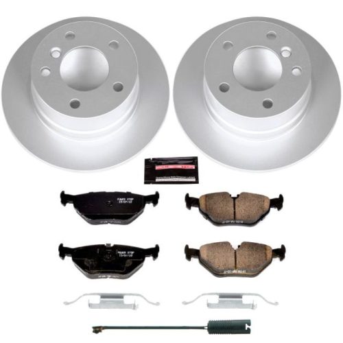 2000-2002 BMW Z3 Rear PowerStop Z23 Evolution Sport Coated Brake Rotor Kit - Premium Replacement