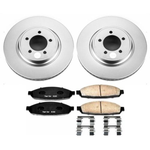 2003-2005 Lincoln Aviator Front PowerStop Z17 Evolution Geomet Coated Brake Kit - Premium Replacement