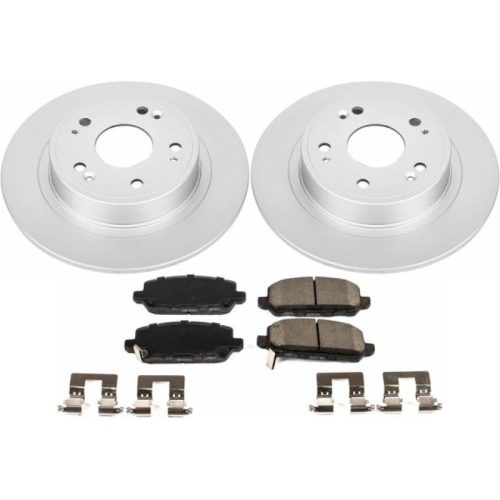 2016-2019 Honda HR-V Rear Brake Rotor and Ceramic Pad Assembly - Premium Replacement