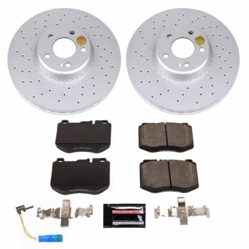 2015-2021 Mercedes-Benz C300 C350e Heavy-Duty Brake Rotor and Carbon-Fiber Ceramic Brake Pad Assembly - Premium Replacement