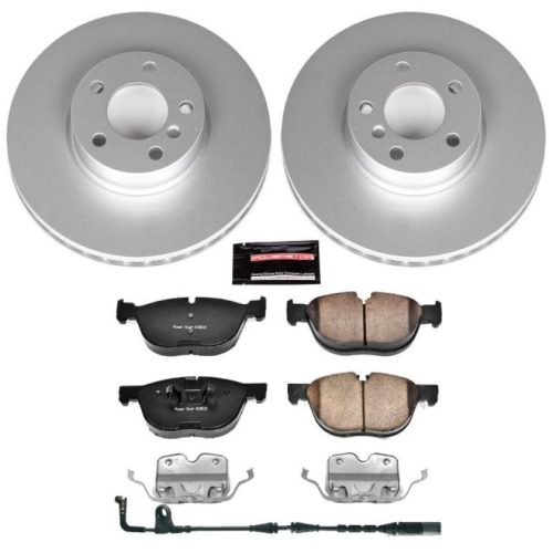2007-2010 BMW X5 Front Z23 Evolution Sport Coated Brake Rotor and Carbon-Fiber Ceramic Brake Pad Assembly - Premium Replacement