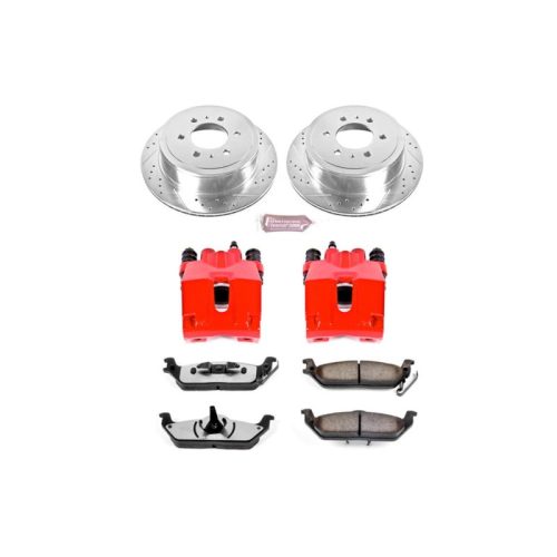 2004-'11 Ford F-150 Rear Z36 Truck & Tow Brake Upgrade Kit with Drilled & Slotted Rotors - Premium Heavy-Duty Replacement
