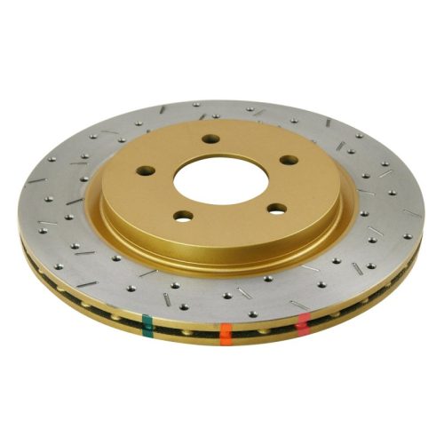 DBA 4000 Series Rear Drilled & Slotted Rotor for Ford Mustang 2011-13 - Heavy-Duty Performance Replacement