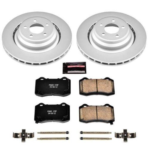 2006-2010 Dodge Magnum, Charger, Challenger Rear Power Stop Z17 Evolution Geomet Coated Brake Kit - Premium Replacement