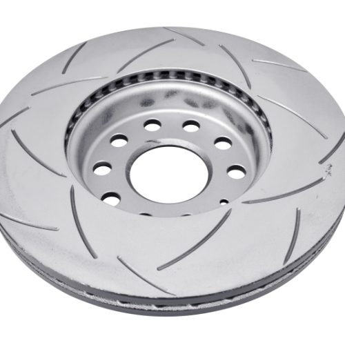DBA Street Series T2 Slotted Brake Rotor - Front 2010-12 Volkswagen Jetta, 2010 Volkswagen Golf, 2011-12 Audi A3 - Premium Replacement - Image 3