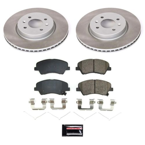 2018-2019 Hyundai Accent & Kia Rio Front Heavy-Duty Semi-Coated Rotor Brake Assembly - Premium Replacement
