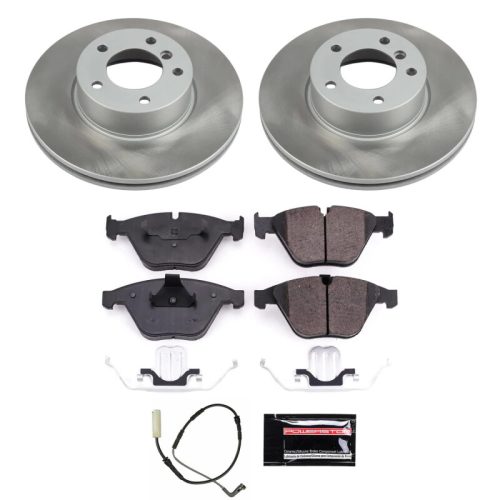2008-2010 BMW 328i, 2008-2009 BMW 328xi Front Semi-Coated Rotor Brake Kit - Premium Replacement