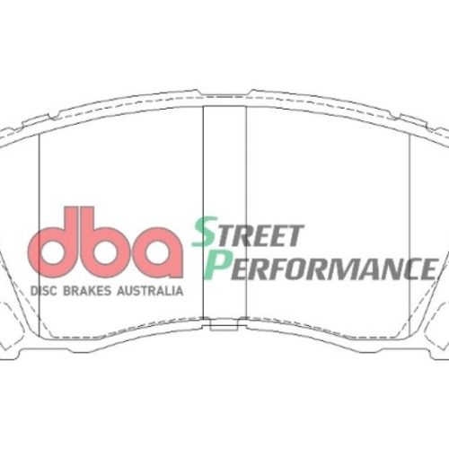 DBA Street Performance Brake Pads Front Fitment for Subaru Impreza and Legacy 1998-2002 - Premium Replacement