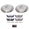 2001-2004 Ford F-150 Heavy-Duty Rear Semi-Coated Rotor and Ceramic Brake Pad Assembly - Premium Replacement