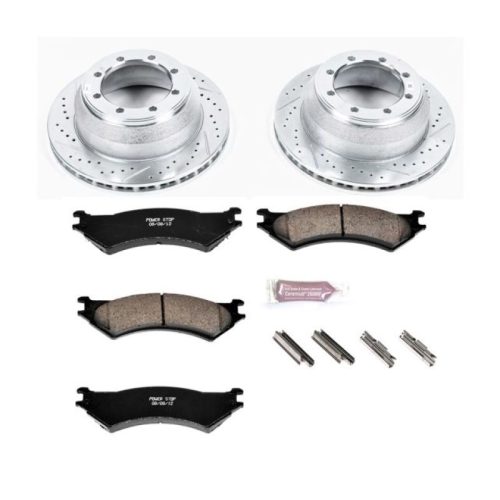2002-2005 Ford F-150 & E-350 Super Duty Heavy-Duty Brake Rotor and Carbon-Fiber Ceramic Brake Pad Upgrade - Premium Replacement