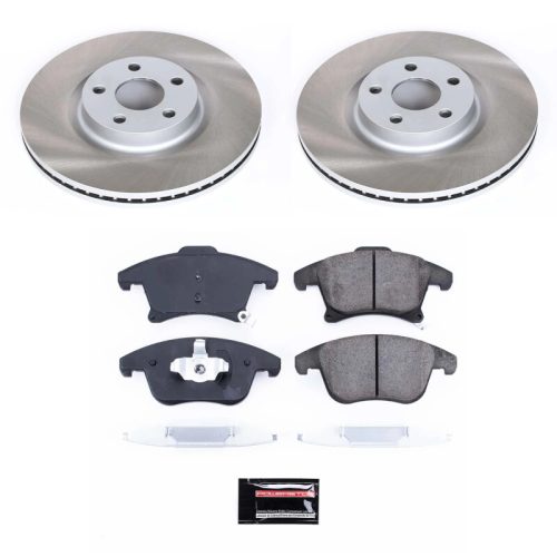 2017-2020 Lincoln MKZ Front Semi-Coated Rotor Brake Assembly - Heavy-Duty Replacement for Fleet Vehicles