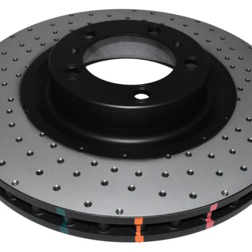 DBA 4000 Series Cross Drilled Rotor for Porsche Panamera 2010 - 2013 Front Heavy-Duty Brake Rotor Replacement