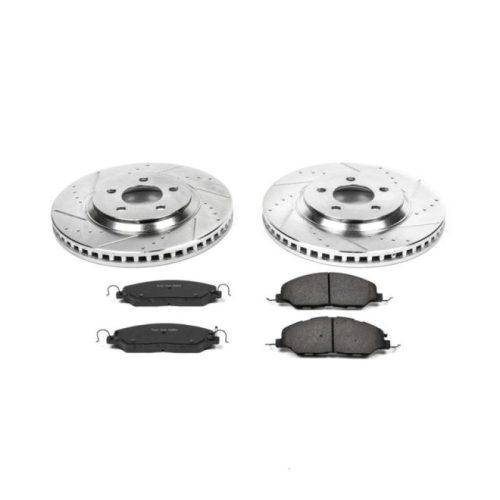 2011-2014 Ford Mustang Front Z23 Evolution Sport Brake Upgrade Kit - Premium Replacement for Heavy-Duty Performance and Towing Reliability