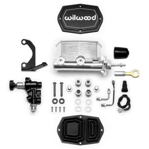 261-15545-P Wilwood Compact Tandem Master Cylinder for Mustang (Pushrod) with 1.12-inch Bore