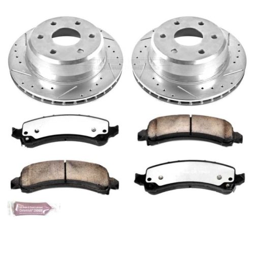 2003-2005 Chevrolet Express 1500 / GMC Savana 1500 Heavy-Duty Rear Brake Rotor and Carbon-Fiber Ceramic Brake Pads - Premium Replacement
