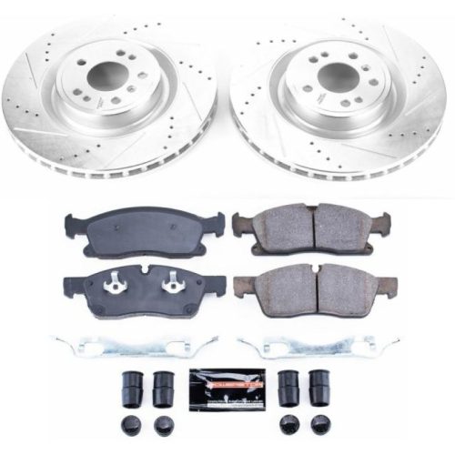 2013-2017 Mercedes-Benz GL350, GL450, ML400, GLE400 Front Z23 Evolution Sport Brake Rotor and Carbon-Fiber Ceramic Pad Upgrade - Premium Replacement