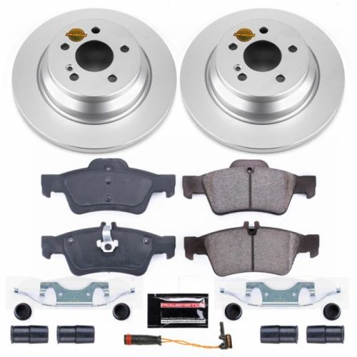 2010-2013 Mercedes-Benz S400, 2007-2012 Mercedes-Benz SL550 Heavy-Duty Brake Rotor and Carbon-Fiber Ceramic Pad Assembly - Premium Replacement