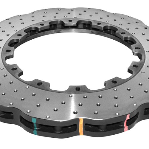 DBA 5000 Series Drilled Front Brake Rotor for Audi RS3 2017-24 - High-Performance Replacement for Street and Track Use - Image 6