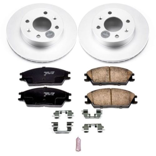 2003-2005 Hyundai Accent Front Brake Rotor and Ceramic Brake Pad Assembly - Heavy-Duty Fleet Replacement
