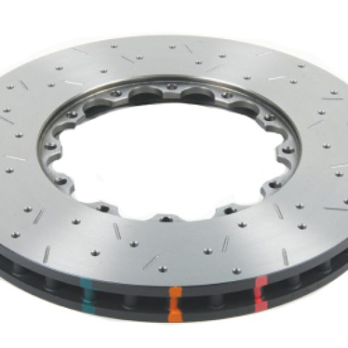 DBA 5000 Series Drilled and Slotted Brake Rotor - Front Fitment for Lexus GS350, GS450h, GS200t, RC350 2013-16 - Premium Replacement