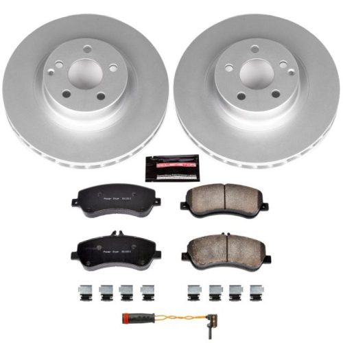 2010-2015 Mercedes-Benz GLK350 Front Brake Rotor and Pad Assembly - Heavy-Duty Performance Upgrade with Geomet Coated Rotors and Carbon-Fiber Ceramic Pads - Premium Replacement