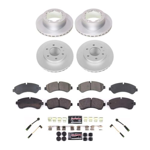 2019-2021 Freightliner Sprinter 3500 / Mercedes-Benz Sprinter 3500 Heavy-Duty Z23 Coated Brake Rotor & Carbon-Fiber Ceramic Brake Pads - Premium Replacement