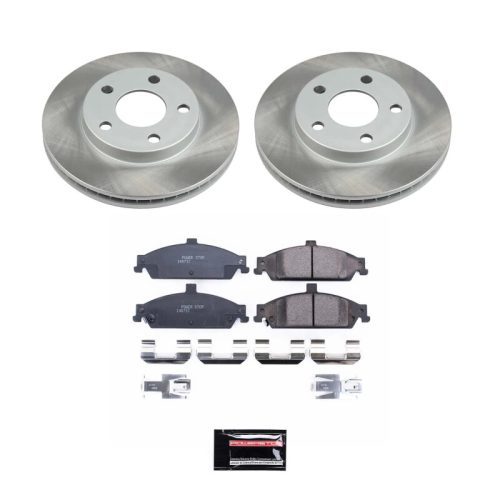 2002-2004 Oldsmobile Alero & 2002-2005 Pontiac Grand Am Front Semi-Coated Rotor Brake Kit - Premium Replacement