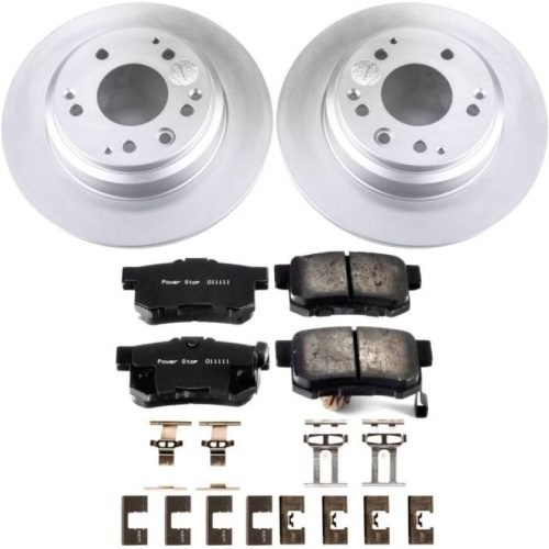 1995-1998 Honda Odyssey & Acura RL Rear Power Stop Z17 Evolution Geomet Coated Brake Kit - Premium Replacement