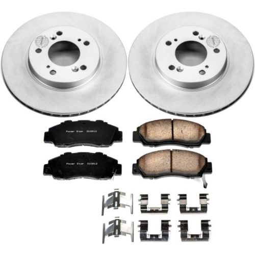 1996-2001 Honda Prelude & Odyssey PowerStop Z17 Evolution Geomet Coated Brake Rotor and Ceramic Pad Assembly - Premium Replacement