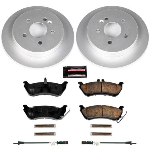 2000-2005 Mercedes-Benz ML-Class Rear Z23 Evolution Sport Coated Brake Rotor Kit - Heavy-Duty Replacement for European Vehicles