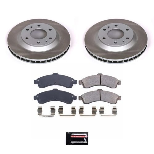 2002-2005 Chevrolet Trailblazer, 2002-2005 Isuzu Ascender Front Semi-Coated Rotor Brake Assembly - Premium Replacement