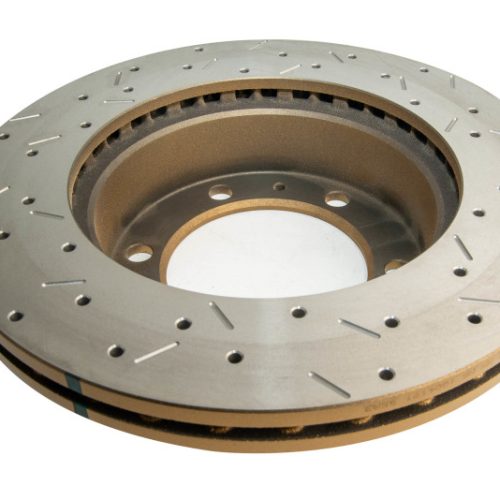 DBA 4000 Series XS Rotor for Toyota 4Runner 2006-2011 Front Drilled and Slotted Replacement - Image 2