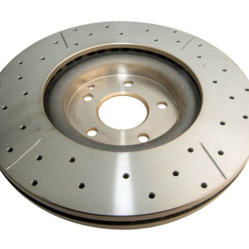 DBA Street Series Cross Drilled and Slotted Brake Rotor for Mercedes-Benz C350 2006-06 Front Replacement - Image 7
