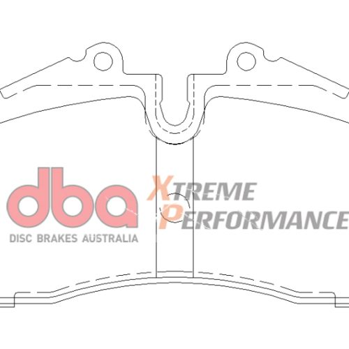 DBA Xtreme Performance Front Brake Pads for Porsche 911 Turbo 1991-92 - High Friction Street and Heavy Duty Brake Pad Assembly