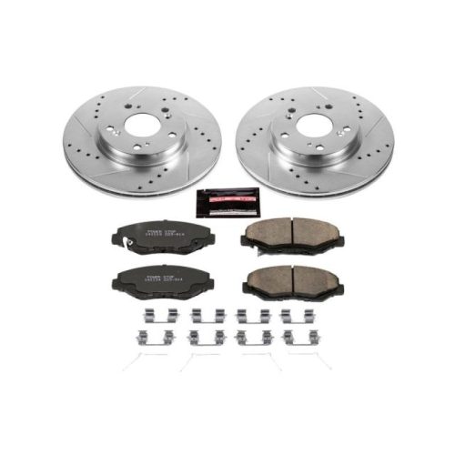 2013-2017 Honda Accord, 2013-2014 Honda Fit, 2013-2014 Acura ILX Front Z23 Evolution Sport Brake Upgrade Kit - Premium Replacement