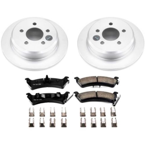 1994-1998 Jeep Grand Cherokee Rear Brake Rotor and Ceramic Pad Assembly - Premium Replacement