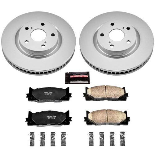 2012-2014 Toyota Camry & Avalon Heavy-Duty Front Brake Rotors and Ceramic Pads - Premium Replacement