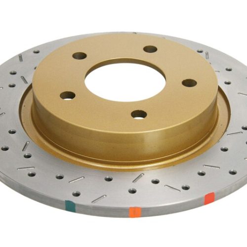 DBA 4000 Series XS Rotor for Mazda 3 and MazdaSpeed3 Rear Drilled and Slotted Replacement - Heavy-Duty Performance - Image 6